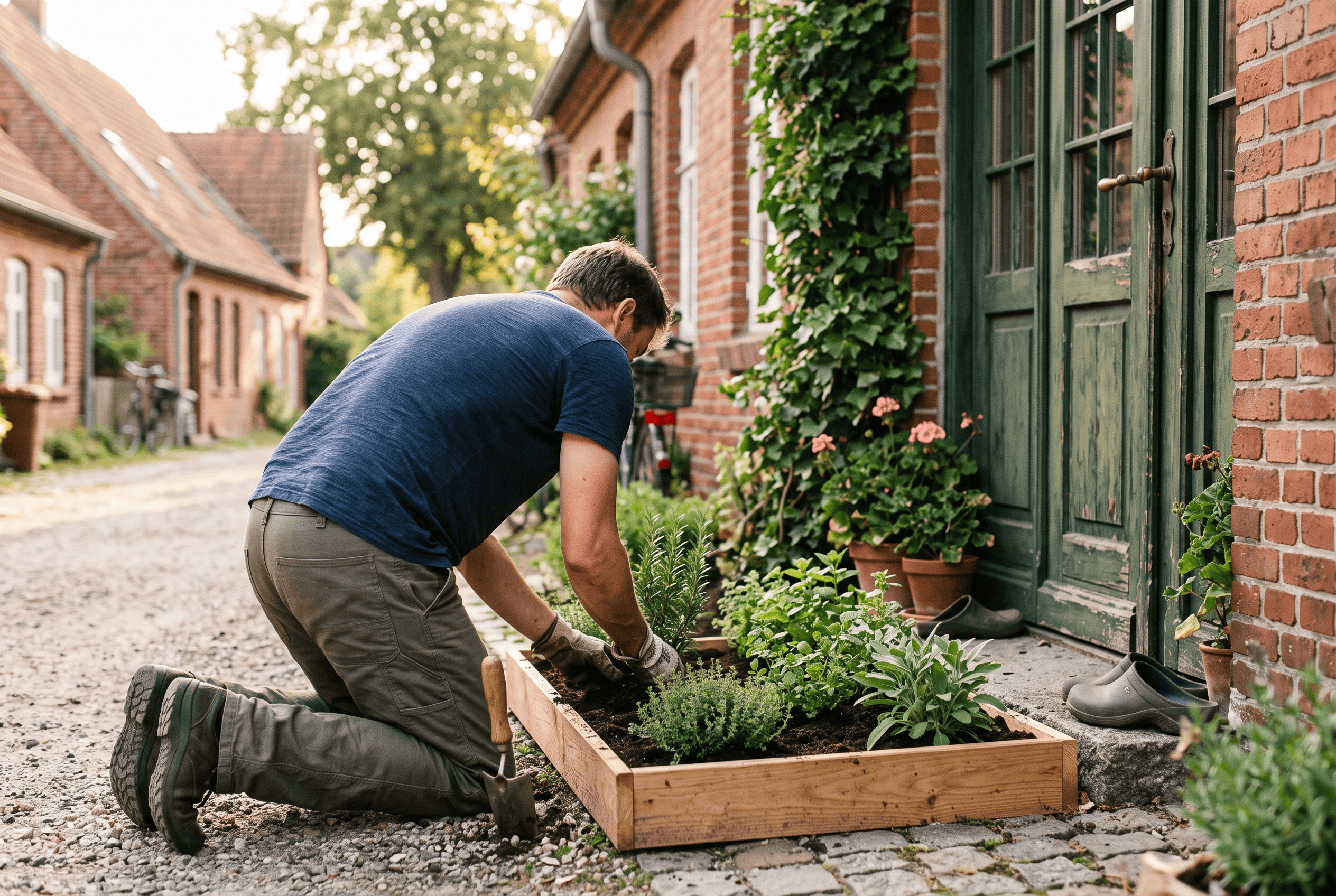 Frische Kräuter direkt vor der Tür –Henry Neuhauser legt in Rostock einen Kräutergarten an