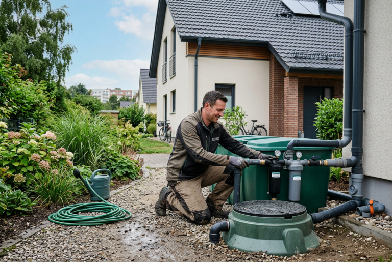 Henry Neuhauser sammelt in Rostock Regenwasser: Starkregen sinnvoll nutzen